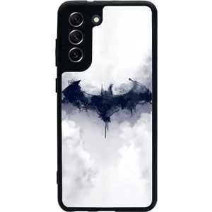 Samsung S21 Fe Beyaz Batman Tasarımlı Glossy Telefon Kılıfı