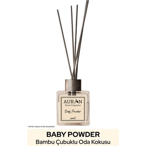 Bebek Pudrası Çubuklu Oda Kokusu Bambu Kokusu Kare Şişe Baby Powder Reed Diffuser 100ml
