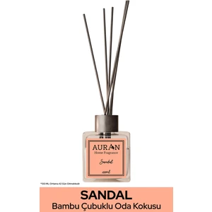 Sandal Ağacı Çubuklu Oda Kokusu Bambu Kokusu Kare Şişe Sandal Wood Reed Diffuser 100ml
