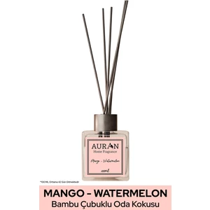 Mango & Karpuz Çubuklu Oda Kokusu Bambu Kokusu Kare Şişe Mango & Watermelon Reed Diffuser 100ml