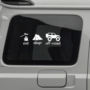 Sönmez Sticker Eat Sleep Offroad Sticker - 4x4 Sticker - Jeep Sticker - Oto Sticker - Araba Sticker - Araç Sticker