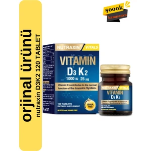 Vitamin D3 K2 120 Tablet