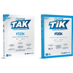 Eğitim Vadisi Yayınları 2025 9. Sınıf Fizik Tak Tam Anlatım - Tam İzleme 2'li Set