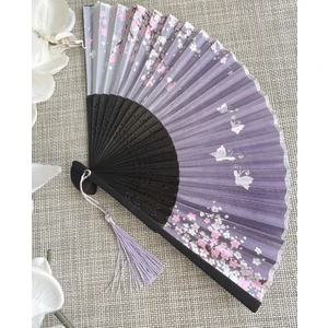 Bambu Çiçek Desenli Yelpaze A523