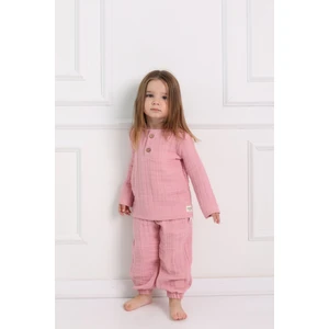 Cuckoo Cotton Müslin Düğmeli Sweat Çocuk Takımı