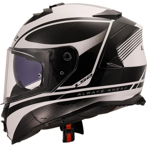 Ls2 Storm 2 Dodger Mat Siyah-Beyaz Kapalı  Kask