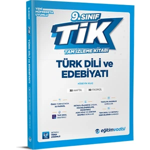 Eğitim Vadisi 2025 9. Sınıf Türk Dili ve Edebiyatı Tik Tam Izleme Kitabı