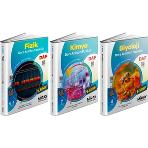 Miray Yayınları 2025 9. Sınıf Fizik - Kimya - Biyoloji Ders Anlatım Fasikülleri 3'lü Set