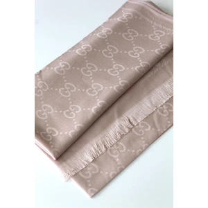 Webinay Home Çift Taraflı Kaşmir Siyah Ithal Ipek Şal G Desen 200X75 cm