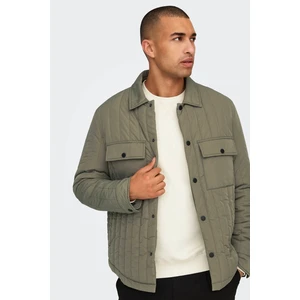 Onsjack Quılted Jacket Açık Haki Erkek Ceket 22030317