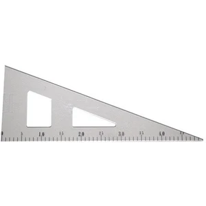 Ofis Turka Şeffaf Plastik Büyük Gönye Riga Cetvel