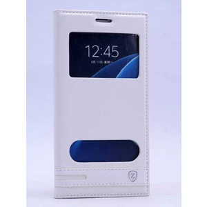 Galaxy C7 / C7 Pro Kılıf Elite Pencereli Kapaklı Suni Deri Kılıf