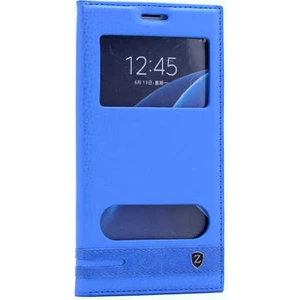 Galaxy C7 / C7 Pro Kılıf Elite Pencereli Kapaklı Suni Deri Kılıf