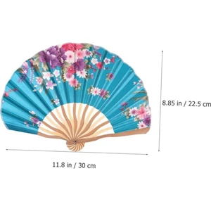 Şık Turkuaz Mavisi Japon Yelpazesi