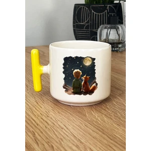 Küçük Prens Kupa Bardak T Kulplu Sarı Arkadaşa Hediye