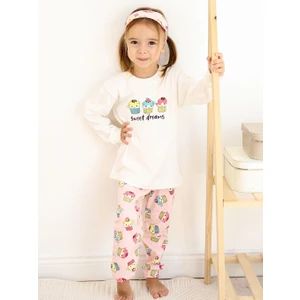 Luggi Baby 1-5 Yaş Kız Çocuk Göz Bantlı Pijama Takımı