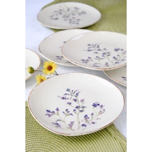 Tabak Evi Pebble Lila Pasta Takımı 19X21 cm 6 Parça