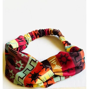 Desenli Paraşüt Lastikli Bandana, Lastikli Saç Bandı, Bandana