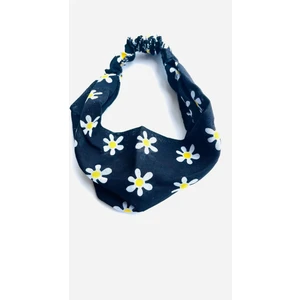 Papatya Desenli Saç Bandanası