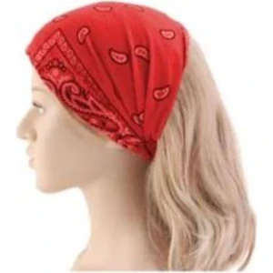 Lacivert Etnik Desenli Bandana