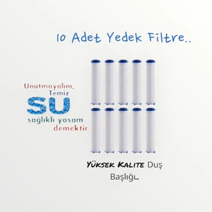 10 Adet Duş Başlığı Filtresi Kireç Önleyici Filtre