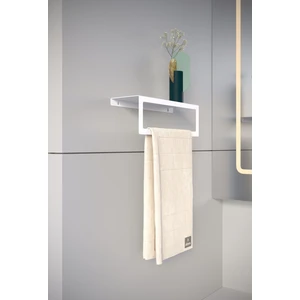 alfams by fmsa Modern Modern Raflı Havlu Tutacağı Metal Mutfak Banyo Havlu Askısı Beyaz