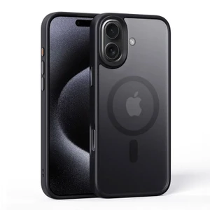 Apple iPhone 16 Plus Uyumlu Kılıf Zebana Fros Silikon Kılıf (Kablosuz Şarj Destekli) Siyah