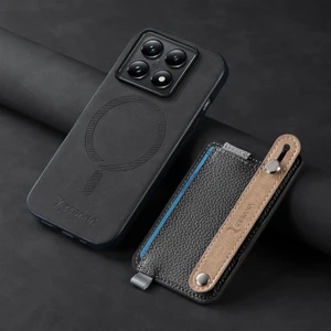 Xiaomi Mi 14T Uyumlu Kılıf Zebana 2in1 Best Deri Kılıf Siyah