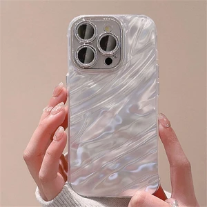 Apple iPhone 16 Pro Max Uyumlu Kılıf Zebana Dazz Silikon Kılıf Gri