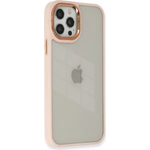 Apple iPhone 12 Pro Kılıf Kenarı Silikon Arkası Darbelere Karşı Sert Pc Dora Kapak