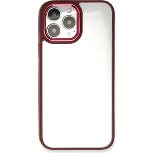 Apple iPhone 13 Pro Kılıf Kenarı Silikon Arkası Darbelere Karşı Sert Pc Dora Kapak