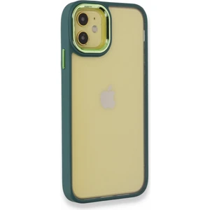Apple iPhone 12 Kılıf Kenarı Silikon Arkası Darbelere Karşı Sert Pc Dora Kapak