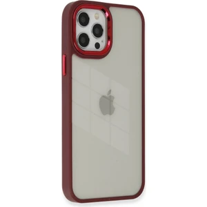 Apple iPhone 12 Pro Kılıf Kenarı Silikon Arkası Darbelere Karşı Sert Pc Dora Kapak