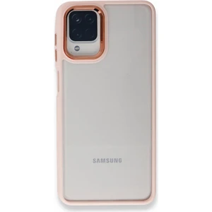 Samsung Galaxy M22 Kılıf Kenarı Silikon Arkası Darbelere Karşı Sert Pc Dora Kapak