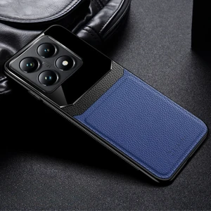 Xiaomi Mi 14T Pro Uyumlu Kılıf Lens Deri Kılıf Lacivert
