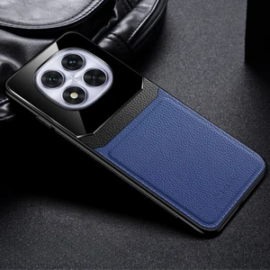 Xiaomi Redmi Note 14 Pro Uyumlu Kılıf Lens Deri Kılıf Lacivert