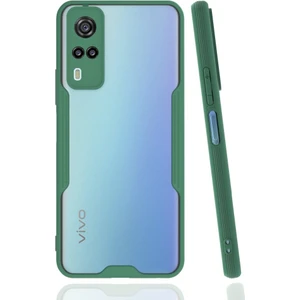 Vivo Y31 Kılıf Kamera Korumalı Pastel Renkli Esnek Silikon Platin Kapak