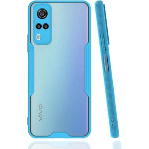 Vivo Y51 Kılıf Kamera Korumalı Pastel Renkli Esnek Silikon Platin Kapak