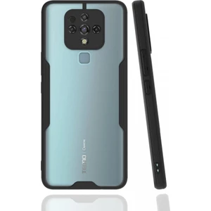 Tecno Camon 16 Kılıf Kamera Korumalı Pastel Renkli Esnek Silikon Platin Kapak