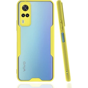 Vivo Y51 Kılıf Kamera Korumalı Pastel Renkli Esnek Silikon Platin Kapak