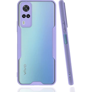 Vivo Y51 Kılıf Kamera Korumalı Pastel Renkli Esnek Silikon Platin Kapak
