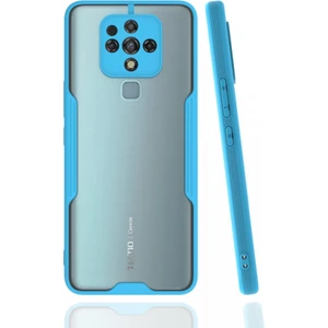 Tecno Camon 16 Kılıf Kamera Korumalı Pastel Renkli Esnek Silikon Platin Kapak