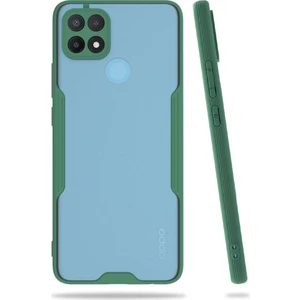 Oppo A15 Kılıf Kamera Korumalı Pastel Renkli Esnek Silikon Platin Kapak