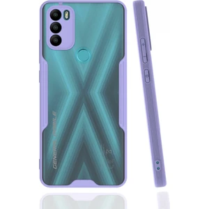 General Mobile Gm 21 Plus Kılıf Kamera Korumalı Pastel Renkli Esnek Silikon Platin Kapak