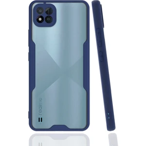 Realme C11 2021 Kılıf Kamera Korumalı Pastel Renkli Esnek Silikon Platin Kapak