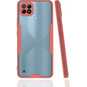 Realme C21Y Kılıf Kamera Korumalı Pastel Renkli Esnek Silikon Platin Kapak