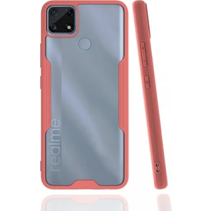 Realme C25S Kılıf Kamera Korumalı Pastel Renkli Esnek Silikon Platin Kapak