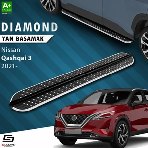 Nissan Qashqai 3 Diamond Krom Yan Basamak 173 Cm 2021 Üzeri A+ Kalite
