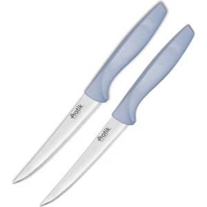 Ev Dişli Ikili Sebze Bıçak Seti Mavi