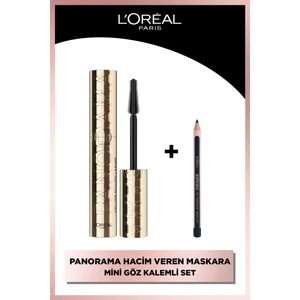 L'oréal Paris Panorama Hacim Veren Maskara Siyah + Paradise Le Khol Mini Göz Kalemi